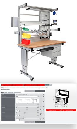 RK Easywork – height-adjustable workbenches